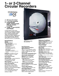 Thumbnail of document Data Sheet - CT5100 1 or 2 Channel Programmable Process Input Circular Recorders